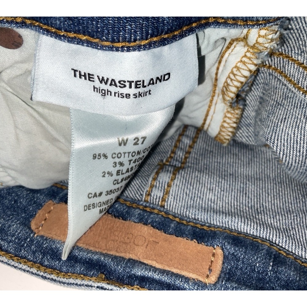 NWT Women's Joe's Jeans The Wasteland High Rise Denim Skirt Blue 27" X‎ 16" - Picture 7 of 7